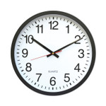 Universal Classic Round Wall Clock, 12.63" Overall Diameter, Black Case, 1 AA (sold separately) View Product Image
