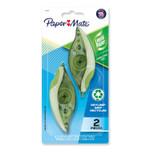 Paper Mate Liquid Paper DryLine Grip Correction Tape, Recycled Dispenser, Green/White Applicator, 0.2" x 335", 2/Pack (PAP1744480) View Product Image
