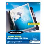 Wilson Jones Heavyweight Top-Loading Sheet Protectors, Nonglare Finish, Letter, 50/Box (WLJ21412) View Product Image