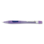 Pentel Quicker Clicker Mechanical Pencil, 0.7 mm, HB (#2), Black Lead, Transparent Violet Barrel View Product Image