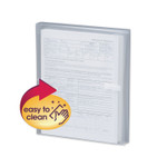 Smead Poly Side-Load Envelopes, Fold-Over Closure, 9.75 x 11.63, Clear, 5/Pack Product Image 