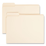 Smead Reinforced Tab Manila File Folders, 1/3-Cut Tabs: Left Position, Letter Size, 0.75" Expansion, 11-pt Manila, 100/Box (SMD10335) View Product Image