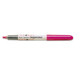 Pilot Spotliter Supreme Highlighter, Fluorescent Pink Ink, Chisel Tip, Pink/White Barrel (PIL16005) View Product Image