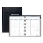 House of Doolittle Recycled Weekly Appointment Book Ruled without Appointment Times, 8.75 x 6.88, Black Cover, 12-Month (Jan to Dec): 2024 View Product Image