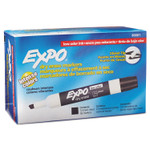 EXPO Low-Odor Dry-Erase Marker, Broad Chisel Tip, Black, Dozen (SAN80001) View Product Image