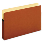 Pendaflex Standard Expanding File Pockets, 1.75" Expansion, Legal Size, Red Fiber, 25/Box (PFX1516COX) View Product Image