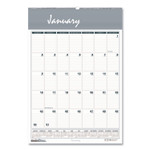 House of Doolittle Bar Harbor Recycled Wirebound Monthly Wall Calendar, 15.5 x 22, White/Blue/Gray Sheets, 12-Month (Jan-Dec): 2024 View Product Image