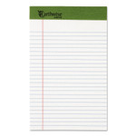 Ampad Earthwise by Ampad Recycled Writing Pad, Narrow Rule, Politex Green Headband, 50 White 5 x 8 Sheets, Dozen (TOP20152) View Product Image