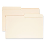 Smead Manila File Folders, 1/2-Cut Tabs: Assorted, Legal Size, 0.75" Expansion, Manila, 100/Box (SMD15320) View Product Image