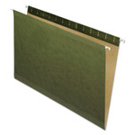 Pendaflex Reinforced Hanging File Folders, Legal Size, Straight Tabs, Standard Green, 25/Box (PFX4153) View Product Image