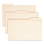 Smead Reinforced Tab Manila File Folders, 1/3-Cut Tabs: Assorted, Legal Size, 0.75" Expansion, 14-pt Manila, 100/Box (SMD15434) View Product Image