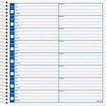 TOPS Spiral Bound Voice Message Log Book - 50 Sheet(s) - 8.25" x 8.50" Sheet Size - White - White Sheet(s) Product Image 