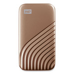 WD MY PASSPORT External Solid State Drive, 2 TB, USB 3.2, Gold (WDCAGF0020BGD) Product Image 