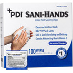 PDI Sani-Hands Instant Hand Sanitizing Wipes - Box - 100/Box Product Image 