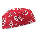 ergodyne Chill-Its 6630 High-Performance Terry Cloth Skull Cap, Polyester, One Size Fits Most, Red Western, Ships in 1-3 Business Days (EGO12508) View Product Image