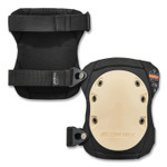 ergodyne ProFlex 325 Non-Marring Rubber Cap Knee Pads, Buckle Closure, One Size Fits Most, Tan Cap, Pair, Ships in 1-3 Business Days (EGO18325) View Product Image