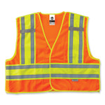 ergodyne GloWear 8245PSV Class 2 Public Safety Vest, Polyester, 2X-Large/3X-Large, Orange, Ships in 1-3 Business Days (EGO23387) View Product Image