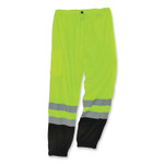 ergodyne GloWear 8910BK Class E Hi-Vis Pants with Black Bottom, Polyester, Small/Medium, Lime, Ships in 1-3 Business Days (EGO23953) View Product Image