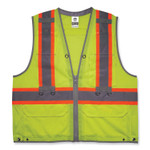 ergodyne GloWear 8231TVK Class 2 Hi-Vis Tool Tethering Safety Vest Kit, Polyester, Small/Medium, Lime, Ships in 1-3 Business Days (EGO24183) View Product Image