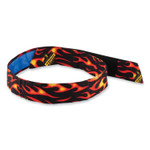 ergodyne Chill-Its 6705CT Cooling PVA Hook and Loop Bandana Headband, One Size Fits Most, Flames, Ships in 1-3 Business Days (EGO12578) View Product Image