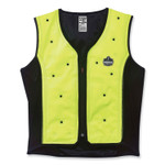 ergodyne Chill-Its 6685 Premium Dry Evaporative Cooling Vest with Zipper, Nylon, X-Large, Lime, Ships in 1-3 Business Days (EGO12675) View Product Image