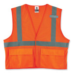 ergodyne GloWear 8220HL Class 2 Standard Mesh Hook and Loop Vest, Polyester, 2X-Large/3X-Large, Orange, Ships in 1-3 Business Days (EGO21137) View Product Image