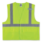 ergodyne GloWear 8220HL Class 2 Standard Mesh Hook and Loop Vest, Polyester, 2X-Large/3X-Large, Lime, Ships in 1-3 Business Days (EGO21147) View Product Image