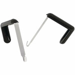 Quartet Cubicle Partition Hangers - 2 Hangers - for Board, Cubicle - Black Product Image 