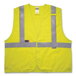 ergodyne GloWear 8261FRHL Class 2 Dual Compliant FR Hook and Loop Safety Vest, 4X-Large/5X-Large, Lime, Ships in 1-3 Business Days (EGO21469) View Product Image