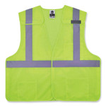ergodyne GloWear 8217BA Class 2 Breakaway Mesh Vest, Polyester, Large/X-Large, Lime, Ships in 1-3 Business Days (EGO21525) View Product Image