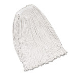 Economy Cotton Mop Heads, Cut-End, Ctn, Wh, 32 Oz, 1-In. White Headband, 12/ct (RCPV119) View Product Image