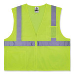 ergodyne GloWear 8256Z Class 2 Self-Extinguishing Zipper Vest, Polyester, 2X-Large/3X-Large, Lime, Ships in 1-3 Business Days (EGO21577) View Product Image