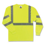 ergodyne GloWear 8391 Class 3 Hi-Vis Long Sleeve Shirt, Polyester, Lime, Medium, Ships in 1-3 Business Days (EGO21703) View Product Image