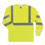 ergodyne GloWear 8391 Class 3 Hi-Vis Long Sleeve Shirt, Polyester, Lime, 4X-Large, Ships in 1-3 Business Days (EGO21708) View Product Image