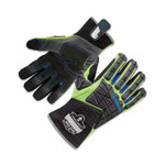 ergodyne ProFlex 925WP Performance Dorsal Impact-Reducing Thermal Waterproof Gloves, Black/Lime, XL, Pair, Ships in 1-3 Business Days (EGO18105) View Product Image