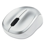 Verbatim Silent Wireless Blue LED Mouse, 2.4 GHz Frequency/32.8 ft Wireless Range, Left/Right Hand Use, Silver View Product Image