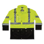 ergodyne GloWear 8386 Class 3 Hi-Vis Outer Shell Jacket, Polyester, 2X-Large, Lime, Ships in 1-3 Business Days (EGO25376) View Product Image