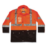 ergodyne GloWear 8386 Class 3 Hi-Vis Outer Shell Jacket, Polyester, 4X-Large, Orange, Ships in 1-3 Business Days (EGO25468) View Product Image