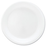 Dart Mediumweight Foam Dinnerware, Plates, 6" dia, White, 125/Pack (DCC6PWQRPK) View Product Image
