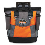 ergodyne Arsenal 5527 Premium Topped Tool Pouch with Hinged Closure, 6 x 10 x 11.5, Polyester, Orange View Product Image