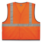 ergodyne GloWear 8216BA Class 2 Breakaway Mesh ID Holder Vest, Polyester, Small/Medium, Orange, Ships in 1-3 Business Days (EGO21083) View Product Image