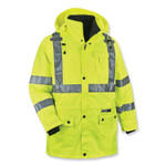 ergodyne GloWear 8385 Class 3 Hi-Vis 4-in-1 Jacket, 3X-Large, Lime, Ships in 1-3 Business Days (EGO24387) View Product Image