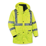 ergodyne GloWear 8385 Class 3 Hi-Vis 4-in-1 Jacket, 5X-Large, Lime, Ships in 1-3 Business Days (EGO24389) View Product Image