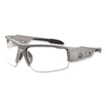 ergodyne Skullerz Dagr Safety Glasses, Matte Gray Nylon Impact Frame, Anti-Fog Clear Polycarbonate Lens, Ships in 1-3 Business Days (EGO52103) View Product Image