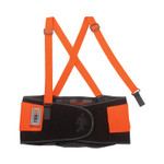 ergodyne ProFlex 100HV Economy Hi-Vis Spandex Back Support Brace, 4X-Large, 52" to 58" Waist, Black/Orange, Ships in 1-3 Business Days (EGO11888) View Product Image