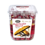 Nonni's Biscotti, Dark Chocolate Almond, 1 lb 5 oz Tub, 25 Pieces/Tub, 1 Tub/Carton View Product Image