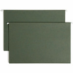 Smead Legal Recycled Hanging Folder - 8 1/2" x 14" - 1" Expansion - 11 pt. - Pressboard - Standard Green Product Image 