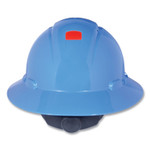 3M SecureFit H-Series Hard Hats, H-800 Hat with UV Indicator, 4-Point Pressure Diffusion Ratchet Suspension, Blue View Product Image
