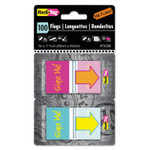 Redi-Tag Pop-Up Fab Page Flags w/Dispenser, "Sign Me!", Red/Orange, Teal/Yellow, 100/Pack (RTG72038) View Product Image