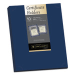 Southworth Certificate Holder, Navy, 105lb Linen Stock, 12 x 9 1/2, 10/Pack View Product Image